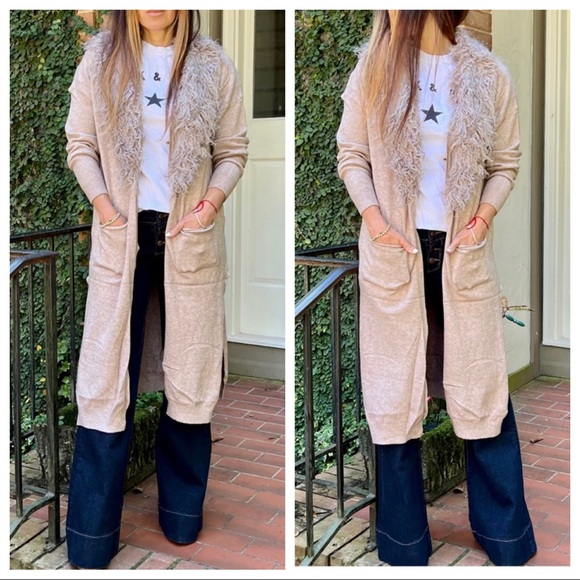 #36 Most Fabulous Soft Long Viscose Blend Sweater Knit Cardigan with pockets - Picture 9 of 9